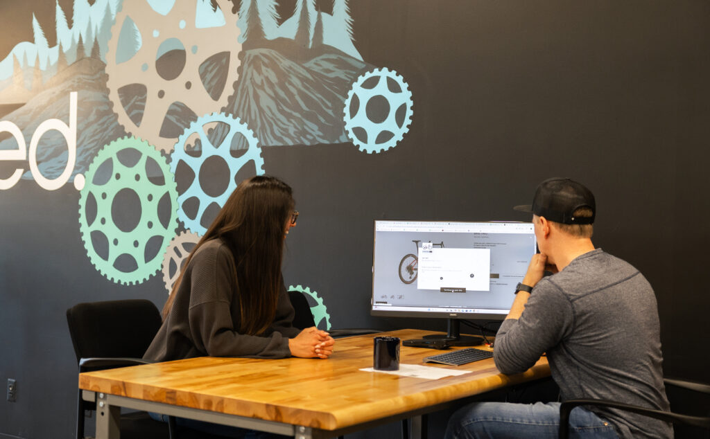 Custom bike build consultation at Biked with expert recommendations